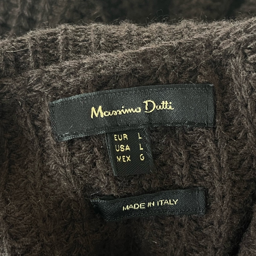 Massimo Dutti Dark Brown Knitwear